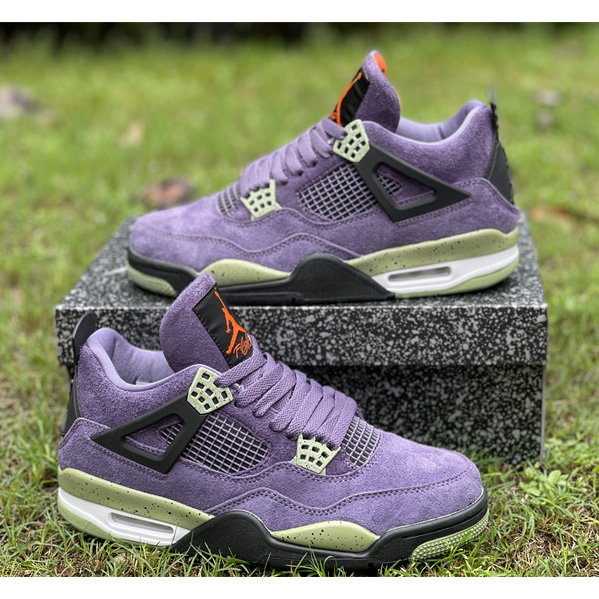 Air Jordan 4 WMNS “Canyon Purple” Sneakers  AQ9129-500 - DesignerGu