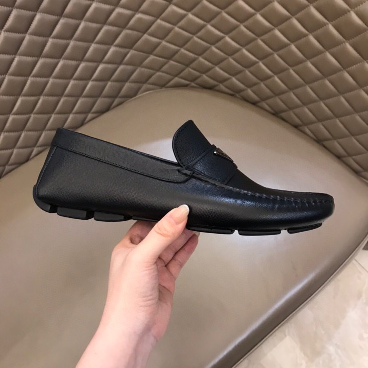 Prada Logo Loafers(Upon UK Size) - DesignerGu