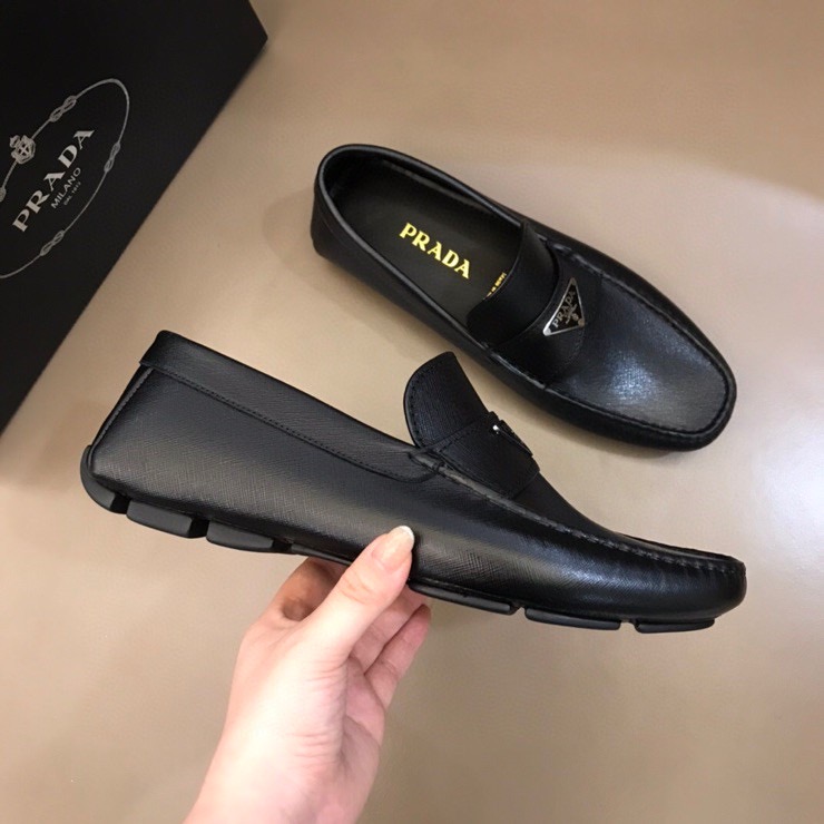 Prada Logo Loafers(Upon UK Size) - DesignerGu