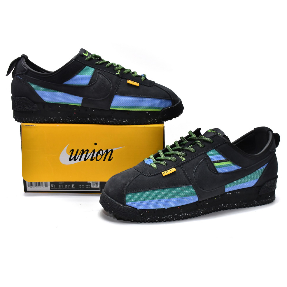 Union LA x Nike Cortez Off-Noir Sneaker   DR1413-001 - DesignerGu