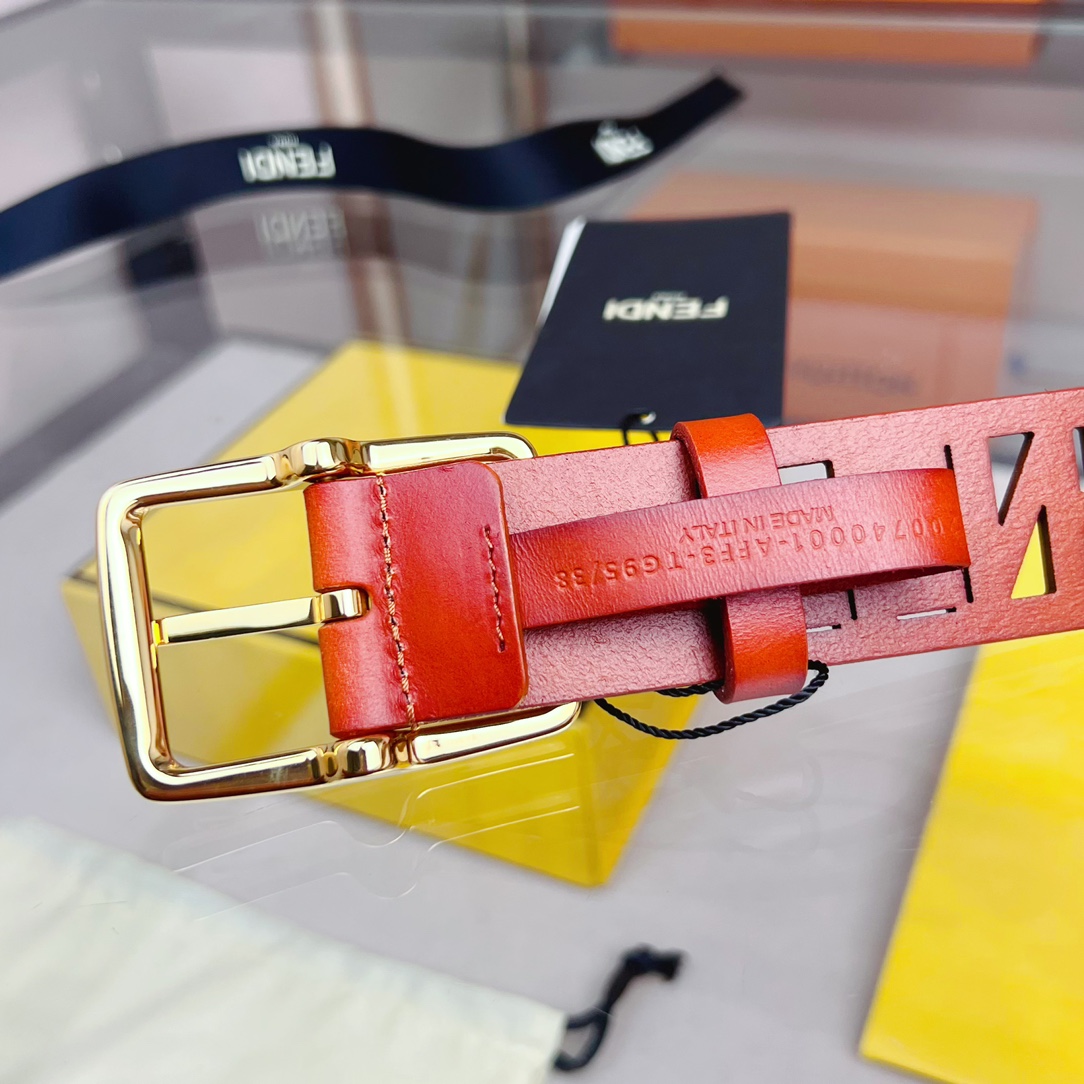 Fendi Leather Belt  - DesignerGu