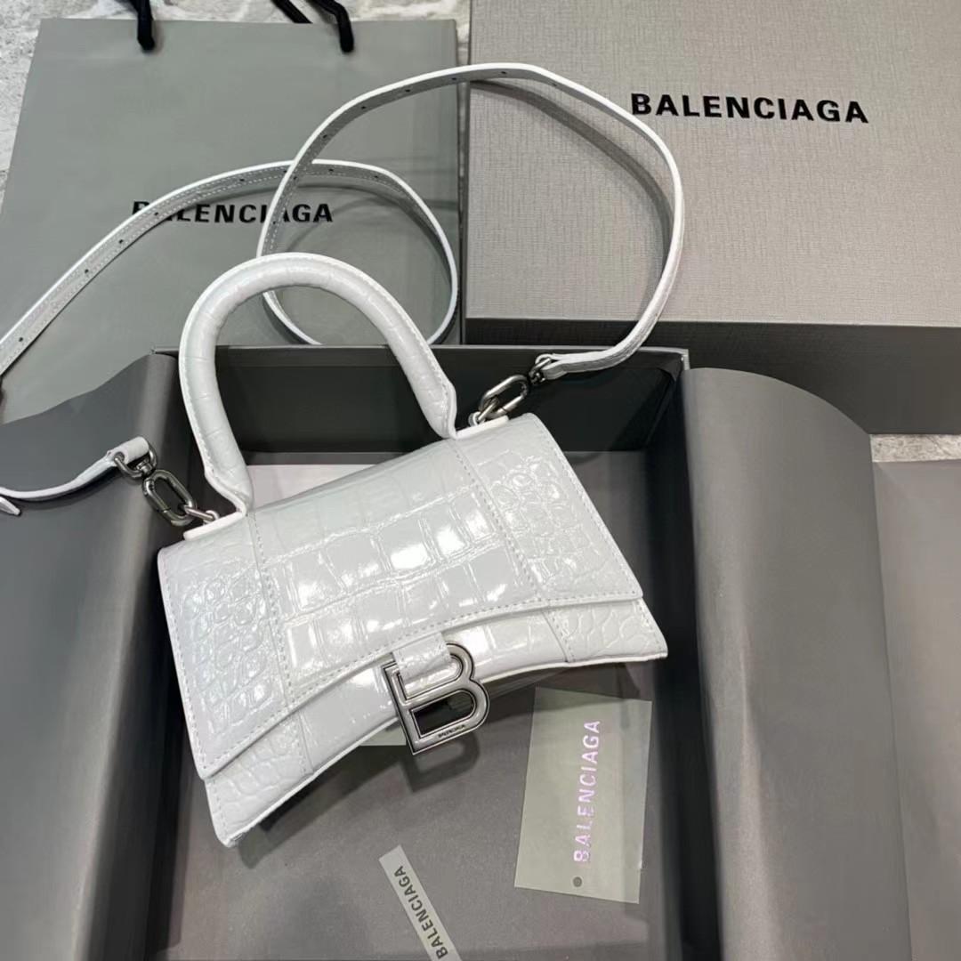 Balenciaga Hourglass Top Handle Bag (19-21-8CM) - DesignerGu