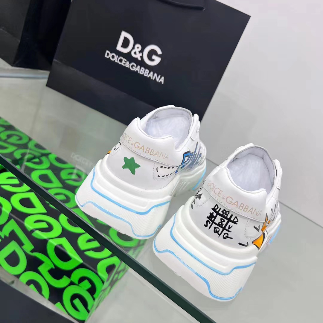 Dolce & Gabbana Calfskin Nappa Daymaster Sneakers - DesignerGu