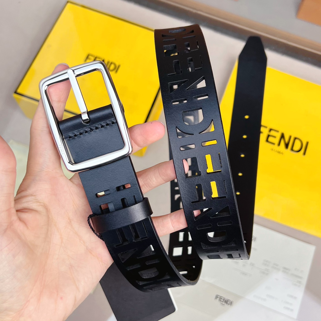 Fendi Leather Belt  - DesignerGu