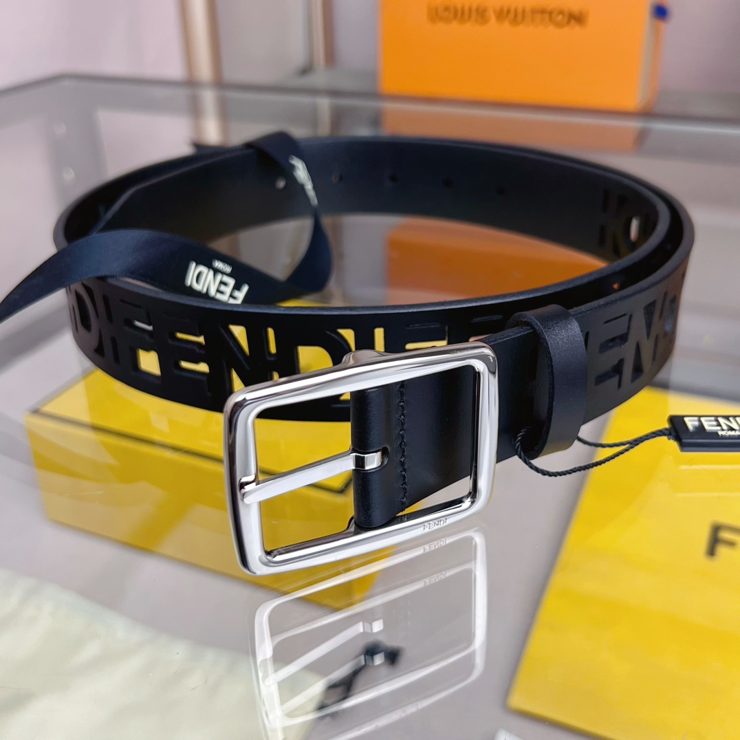 Fendi Leather Belt  - DesignerGu