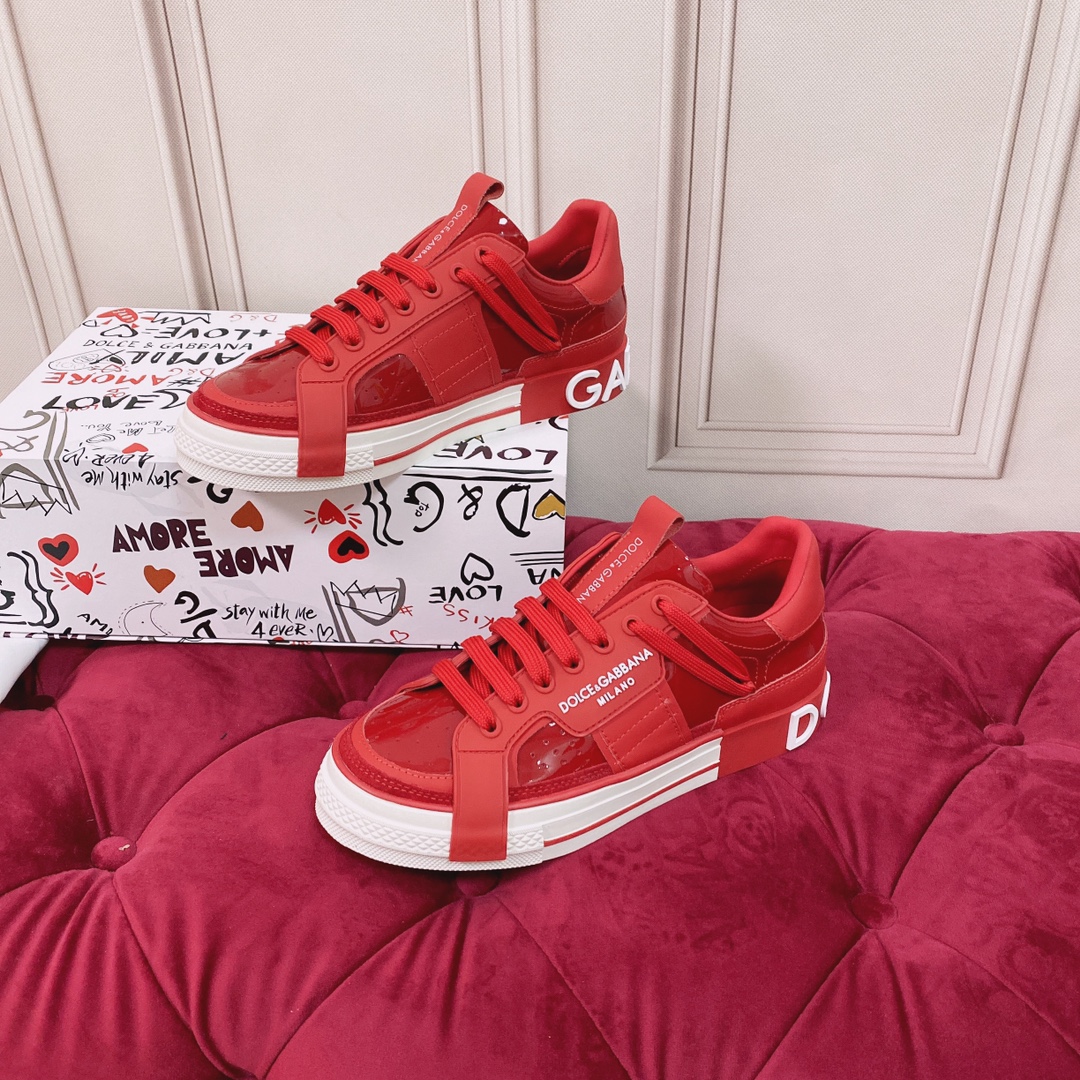 Dolce & Gabbana Mixed-Material Custom 2.Zero Sneakers - DesignerGu