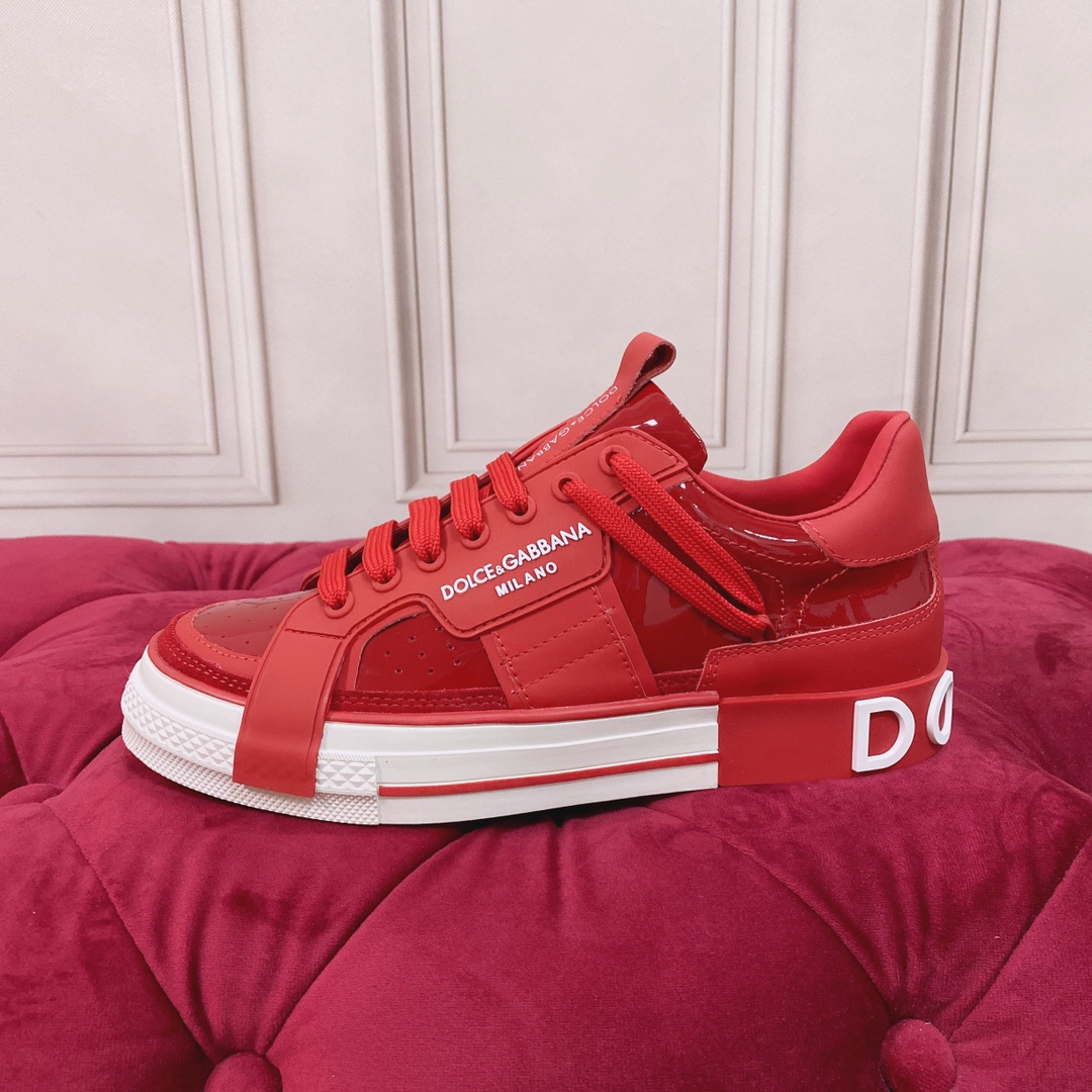 Dolce & Gabbana Mixed-Material Custom 2.Zero Sneakers - DesignerGu