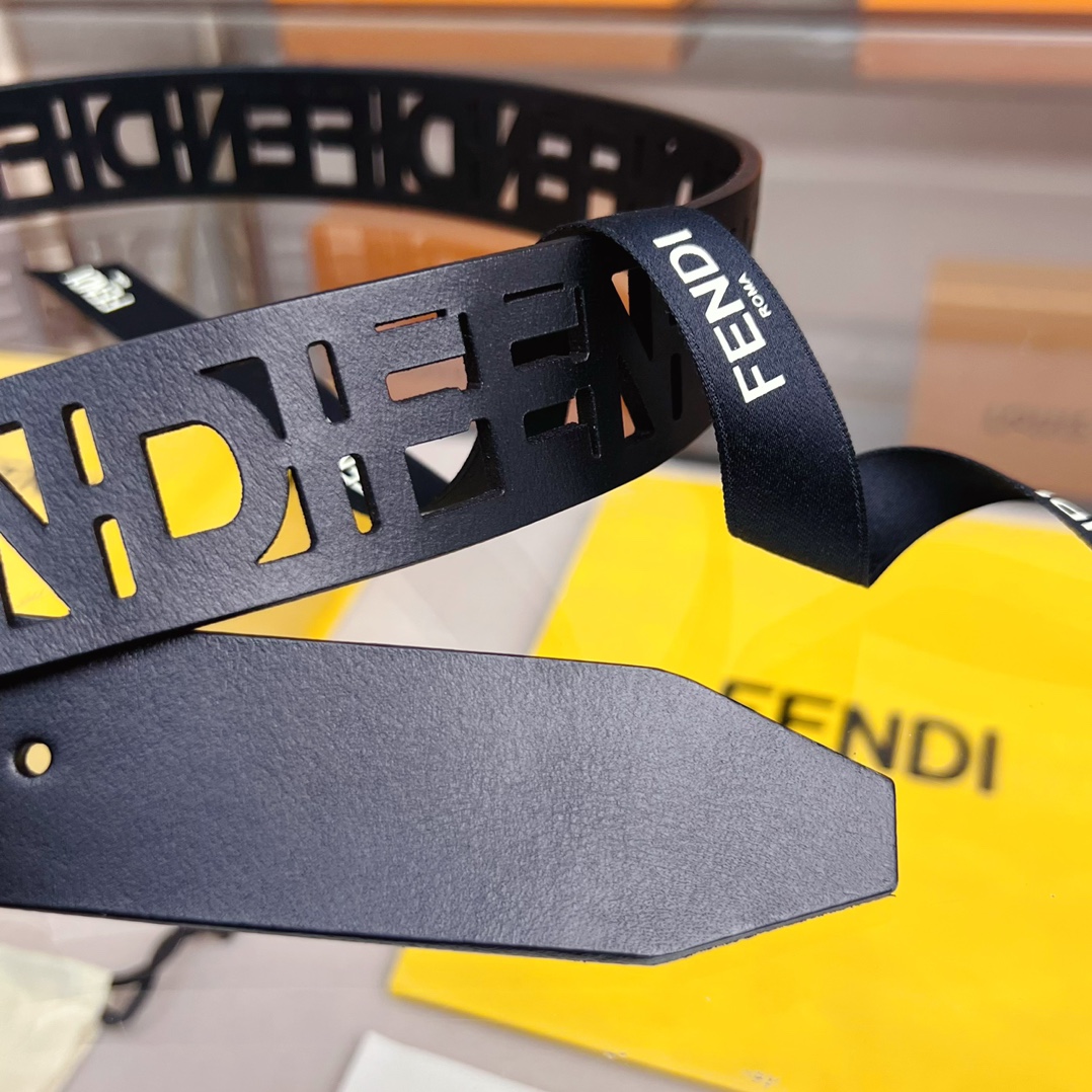 Fendi Leather Belt  - DesignerGu