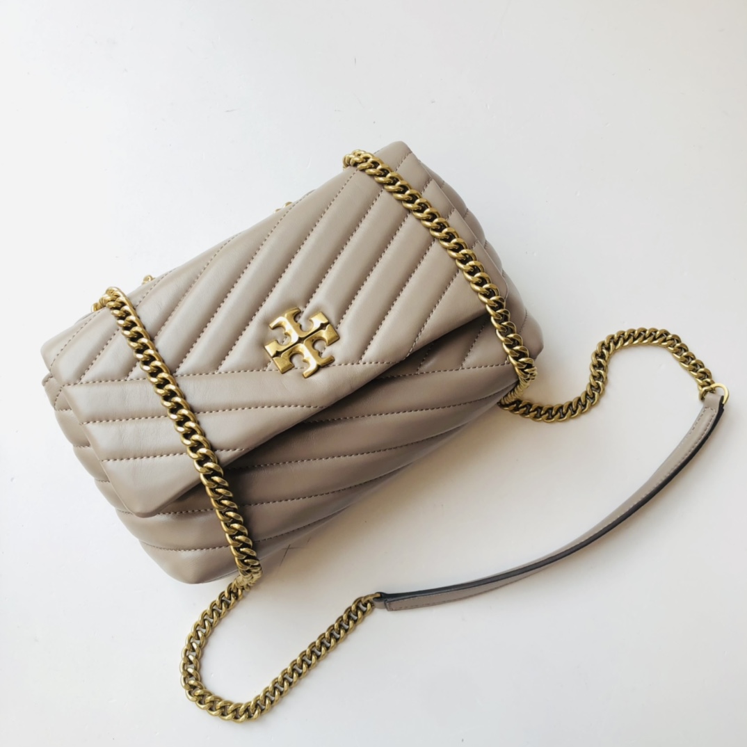 ToryBurch Kira Chevron Convertible Shoulder Bag(22.5-15-8cm)  TB316S90452 - DesignerGu