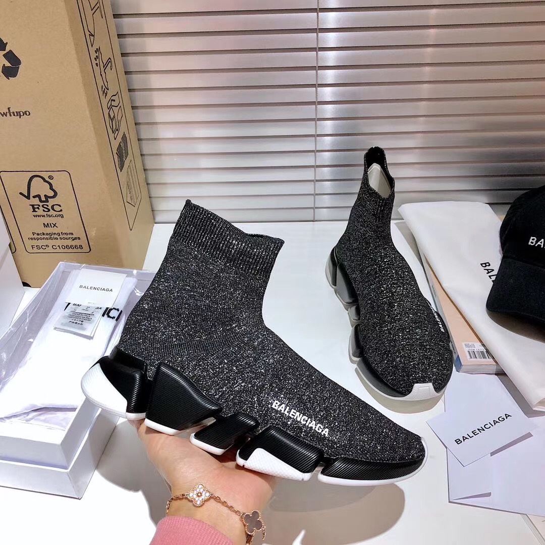 Balenciaga  Speed 2.0 Recycled Knit Sneaker  - DesignerGu