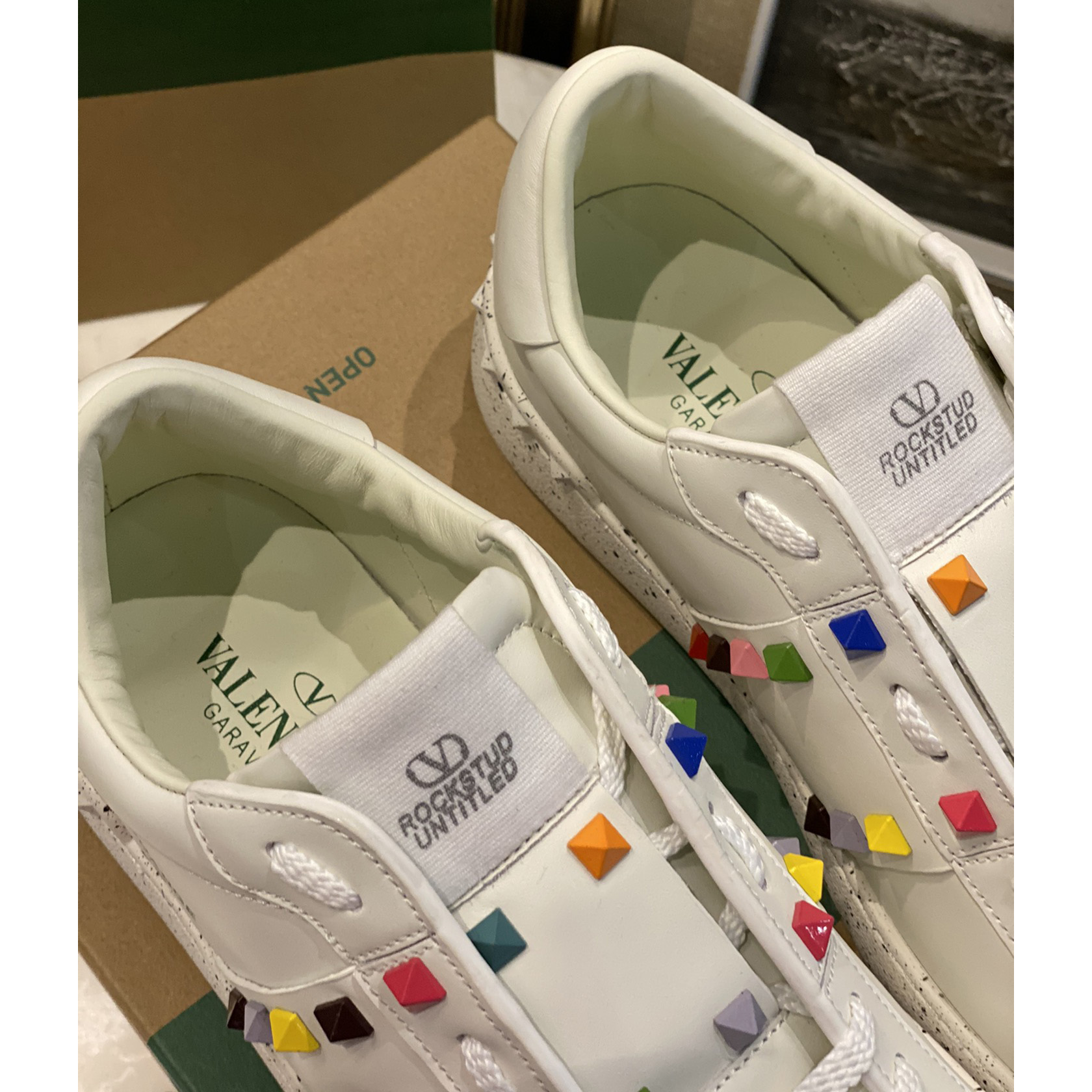 Valenti  Open For A Change Sneaker In Bio-Based Material In White/Multicolor - DesignerGu