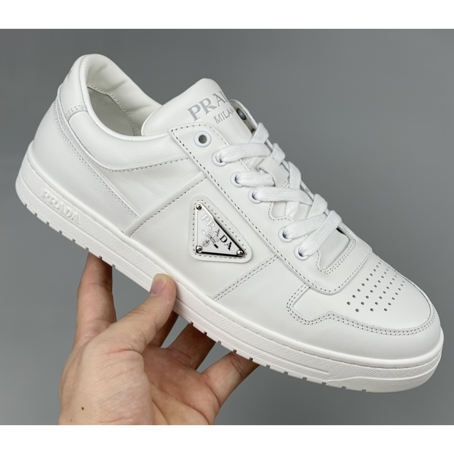 Prada Downtown Leather Sneakers - DesignerGu