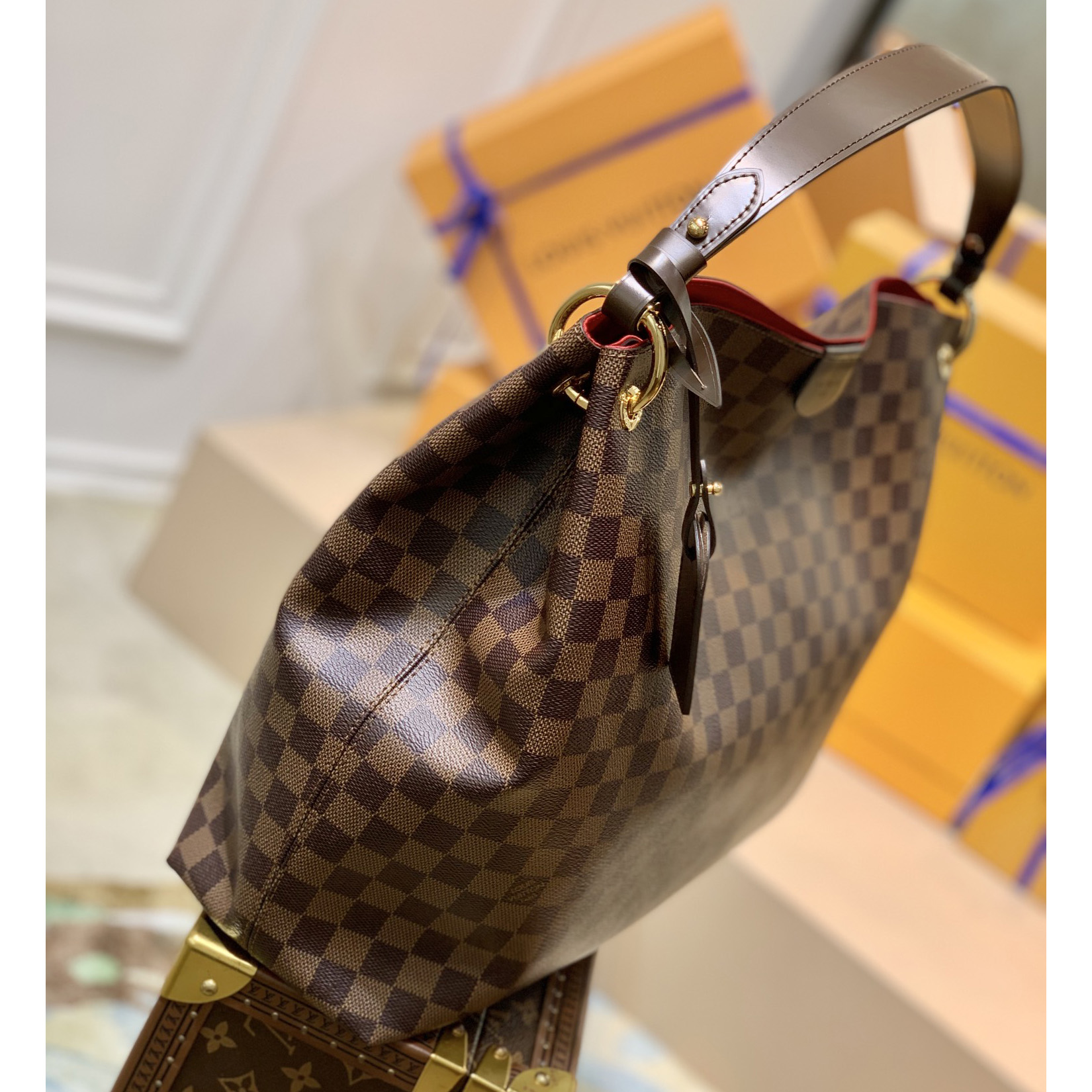 Louis Vuitton Graceful MM Hobo(41-35-14CM) - DesignerGu