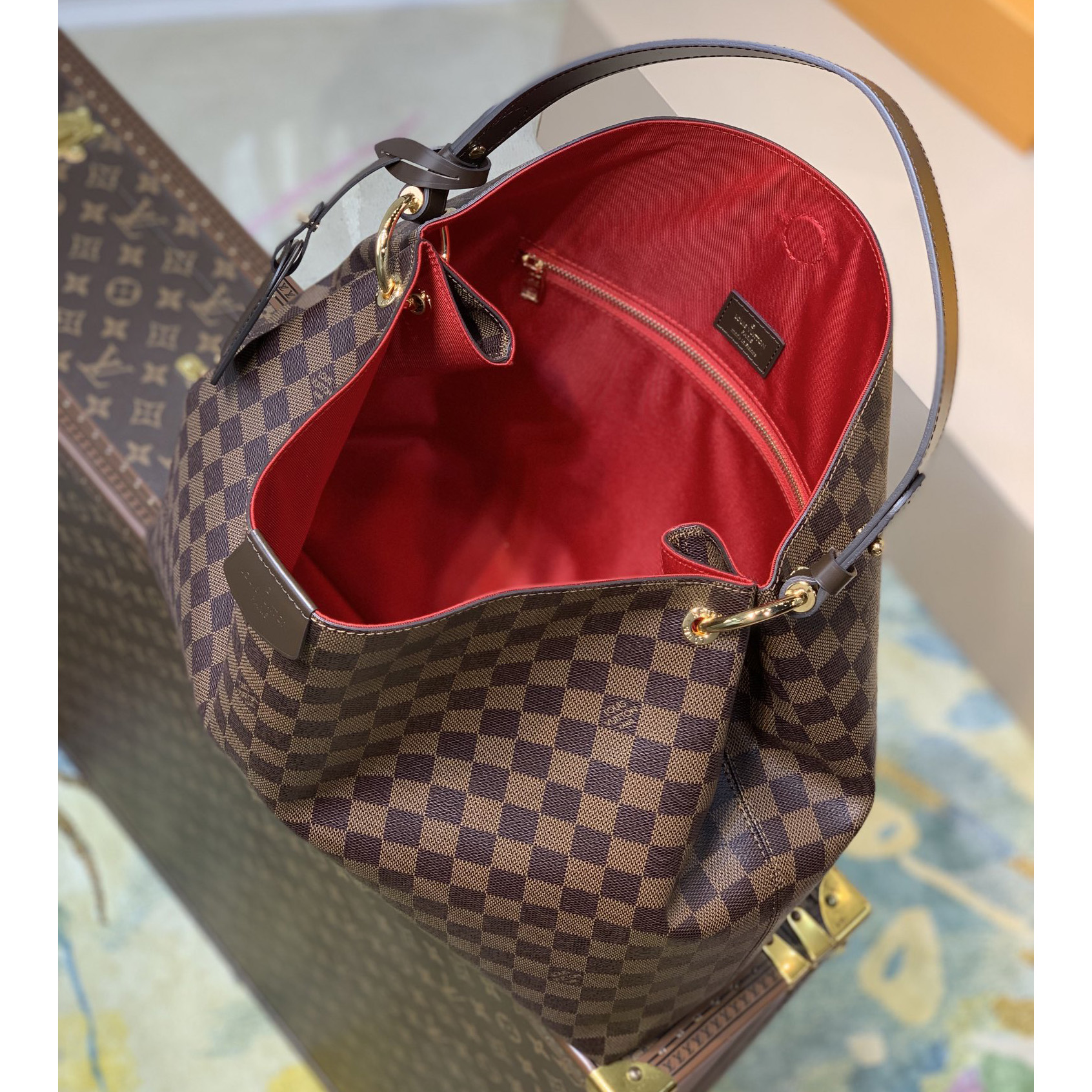 Louis Vuitton Graceful MM Hobo(41-35-14CM) - DesignerGu