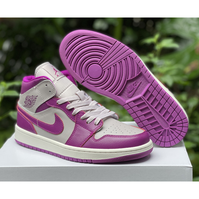 Air Jordan 1 Mid Magenta Sneaker    BQ6472-501 - DesignerGu