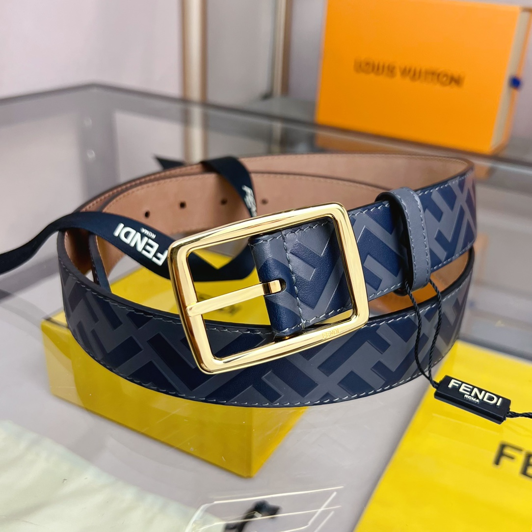 Fendi Leather Belt  - DesignerGu