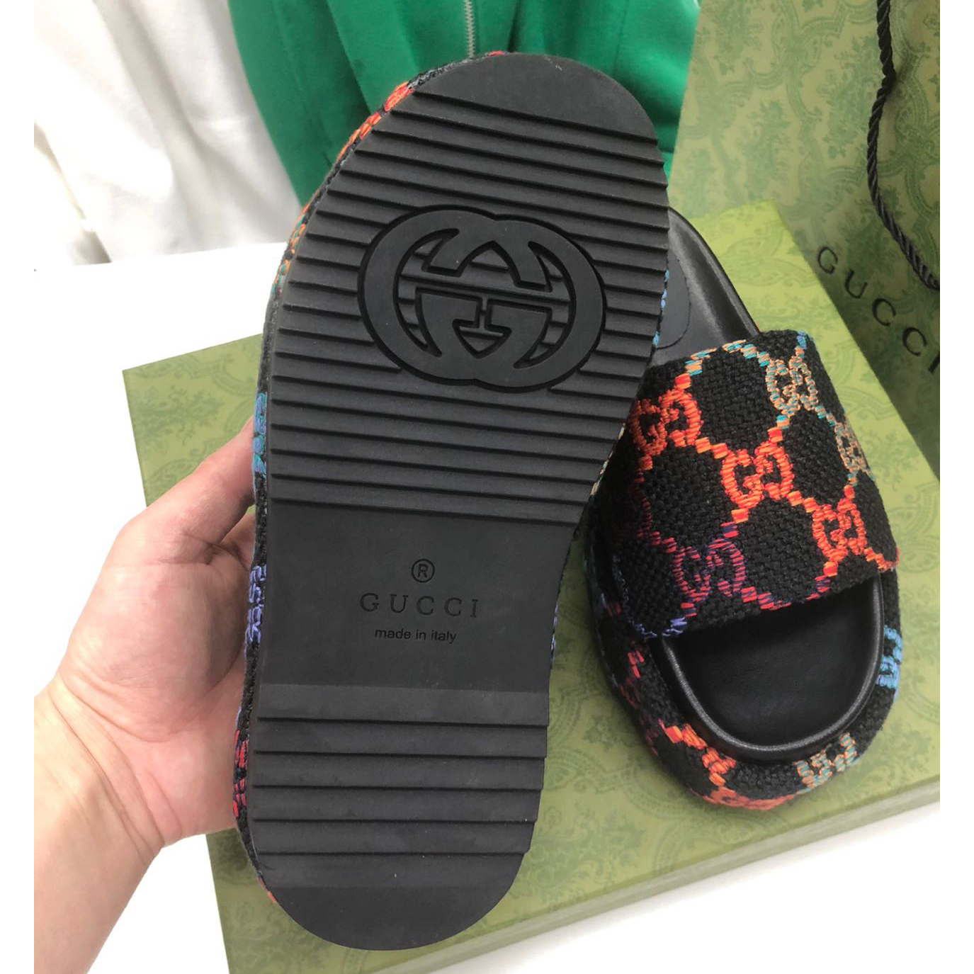 Gucci Platform Slide Sandal - DesignerGu