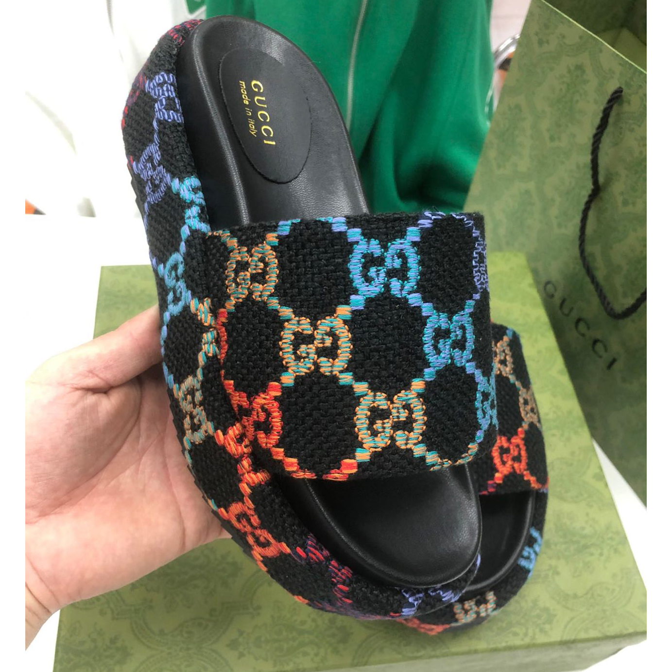 Gucci Platform Slide Sandal - DesignerGu