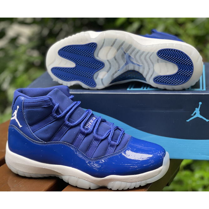 Air Jordan 11 Retro Low ''Legend Blue'' Sneaker   AT7802 115 - DesignerGu