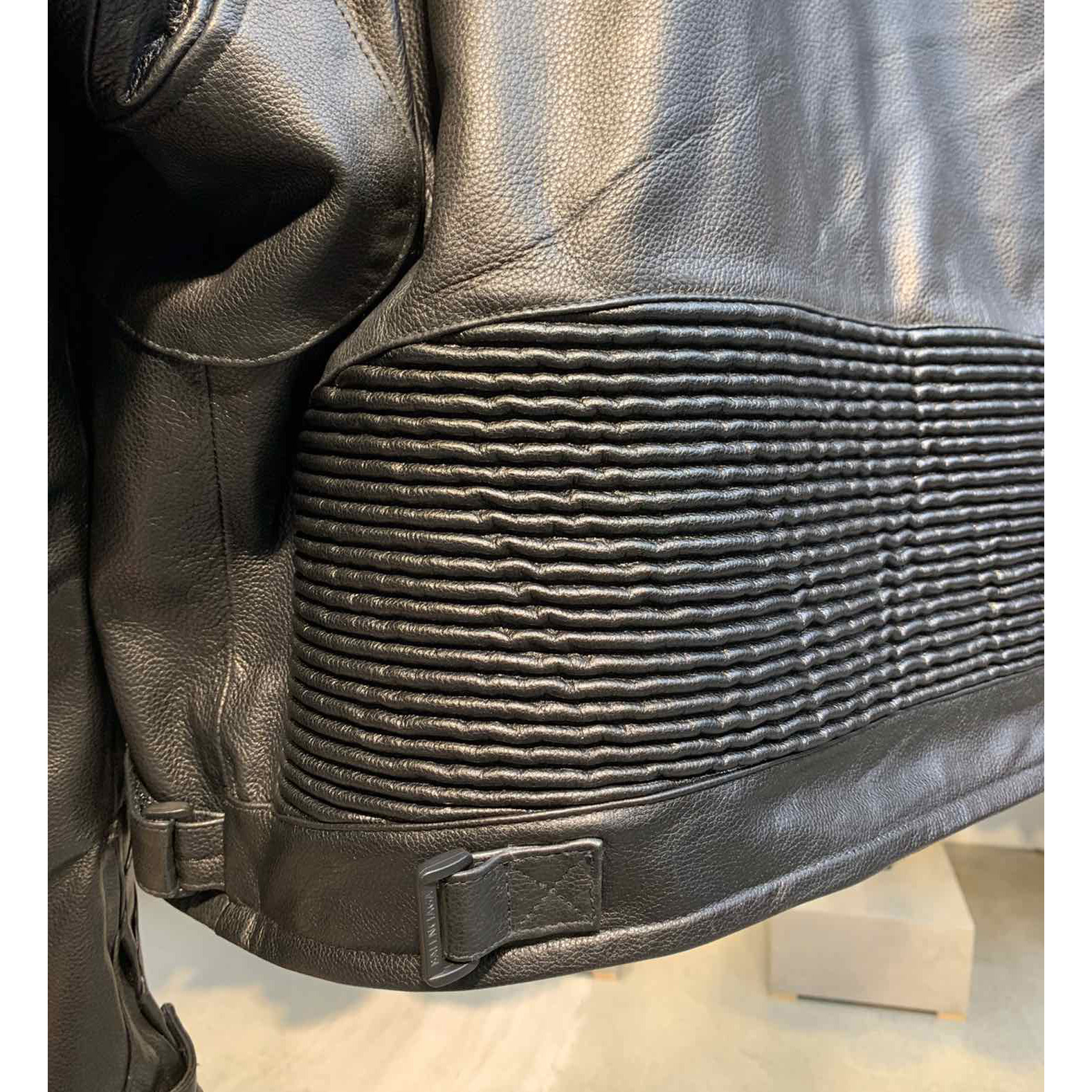 Balenciaga Upcycled Biker Jacket In Black Calfskin - DesignerGu