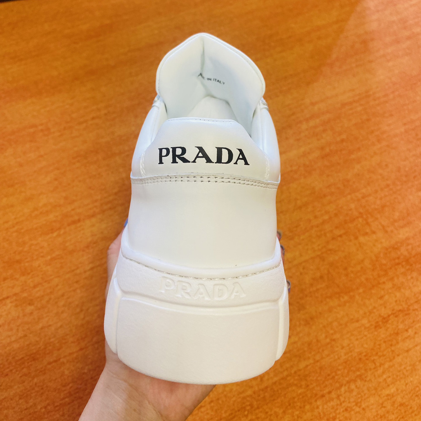 Prada Leather Sneakers - DesignerGu