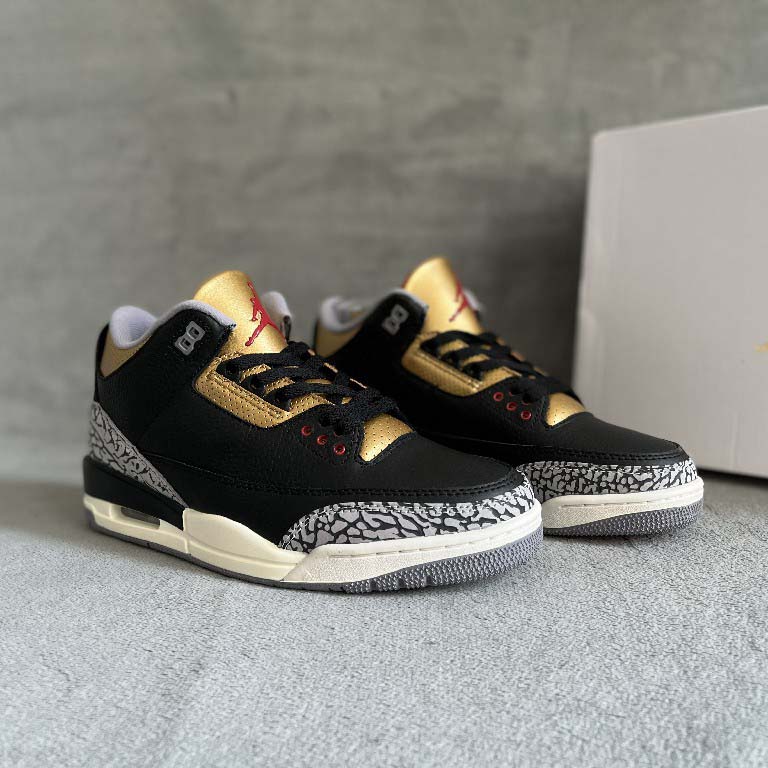 Jordan 3 Retro Black Gold  Sneakers  CK9246-067 - DesignerGu