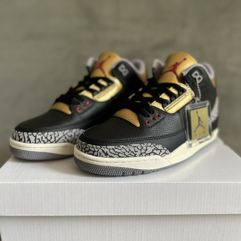 Jordan 3 Retro Black Gold  Sneakers  CK9246-067 - DesignerGu