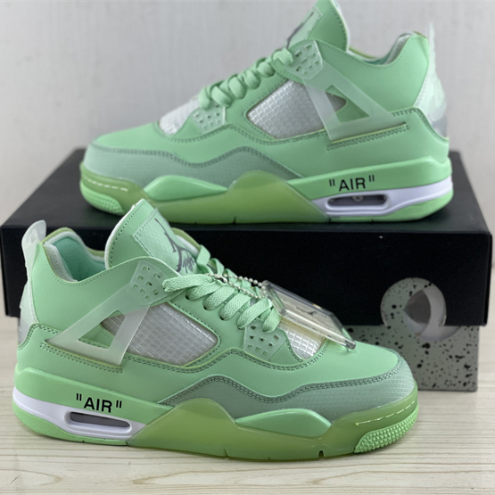 Off White x Air Jordan 4 Sneakers  - DesignerGu