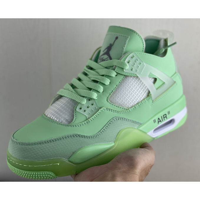 Off White x Air Jordan 4 Sneakers  - DesignerGu