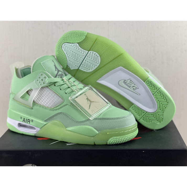 Off White x Air Jordan 4 Sneakers  - DesignerGu