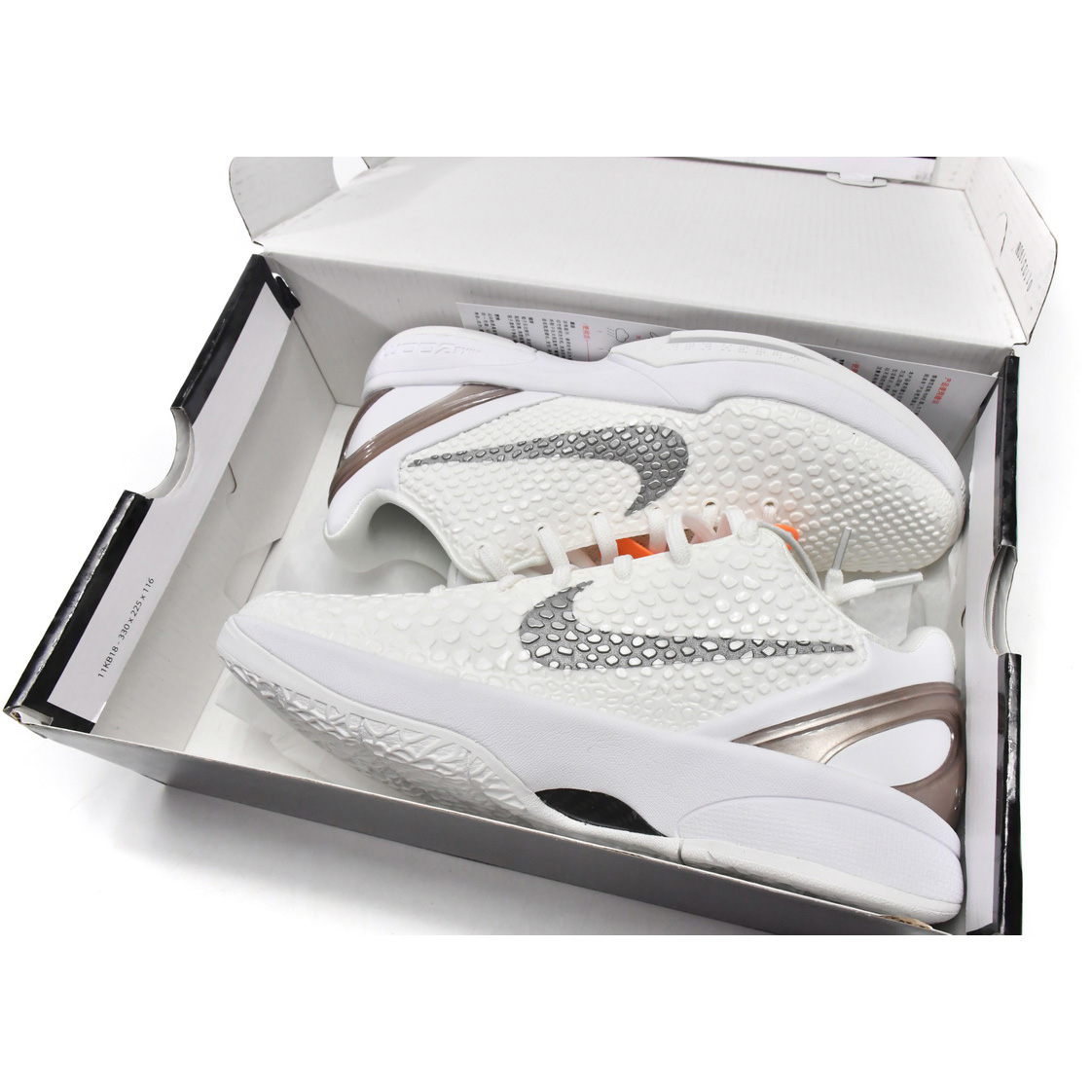 Nike Zoom Kobe VI PE White Sneaker    S96904-100 - DesignerGu