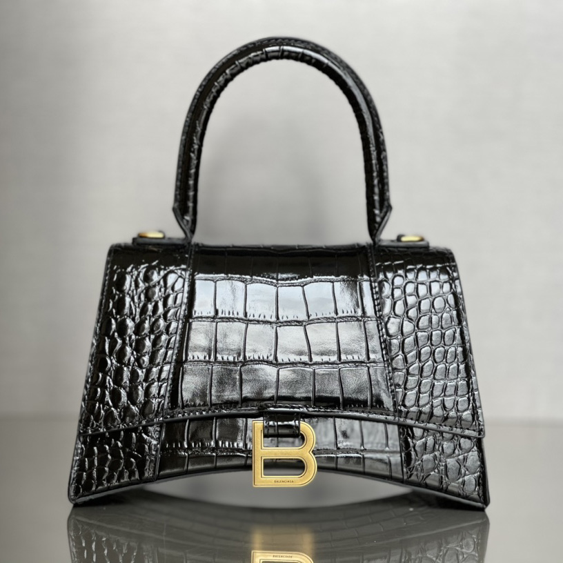 Balenciaga Hourglass Top Handle Bag (19-21-8CM) - DesignerGu