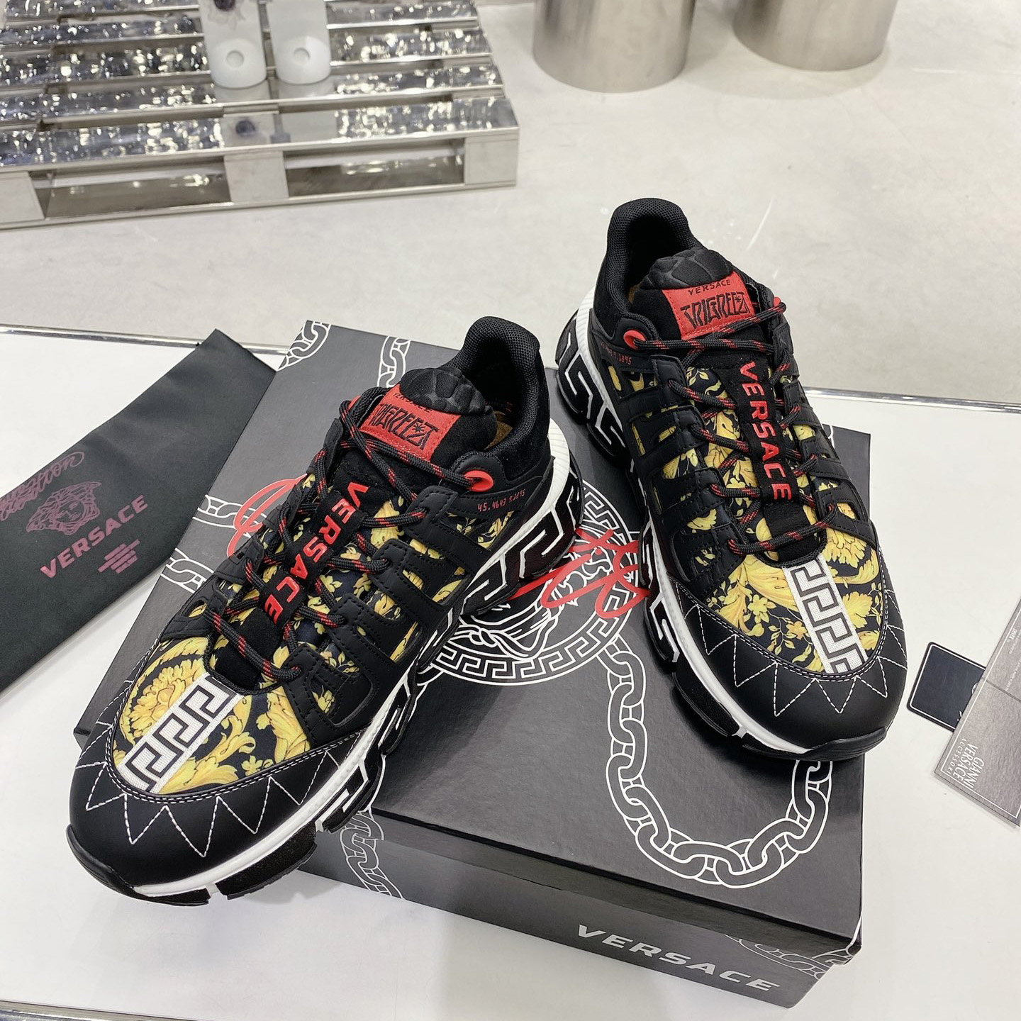 Versace Trigreca Sneakers  - DesignerGu