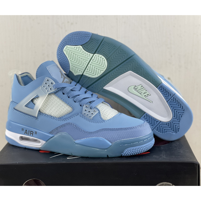 Off White x Air Jordan 4 Sneakers  - DesignerGu