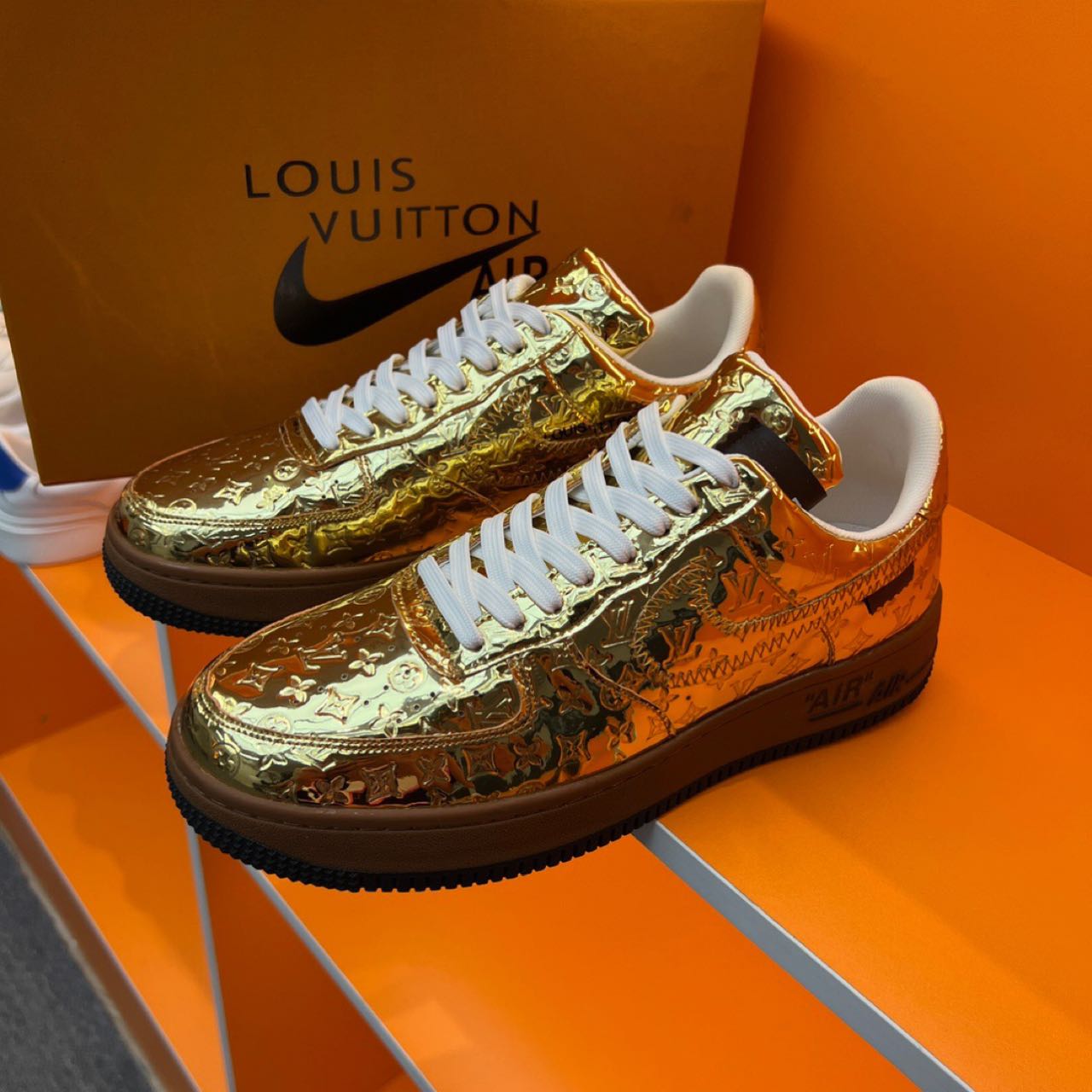 Off-White x Louis Vuitton X Nike Air Force 1 Sneaker - DesignerGu