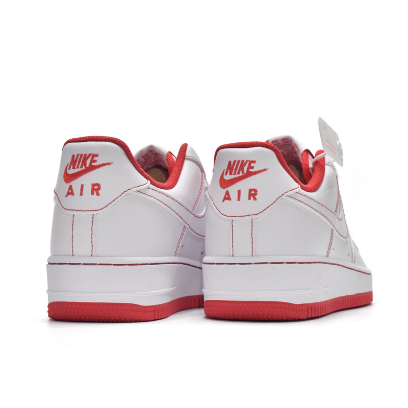 Nike Air Force 1 Low Contrast Stitch Red Sneaker   CV1724-100  - DesignerGu