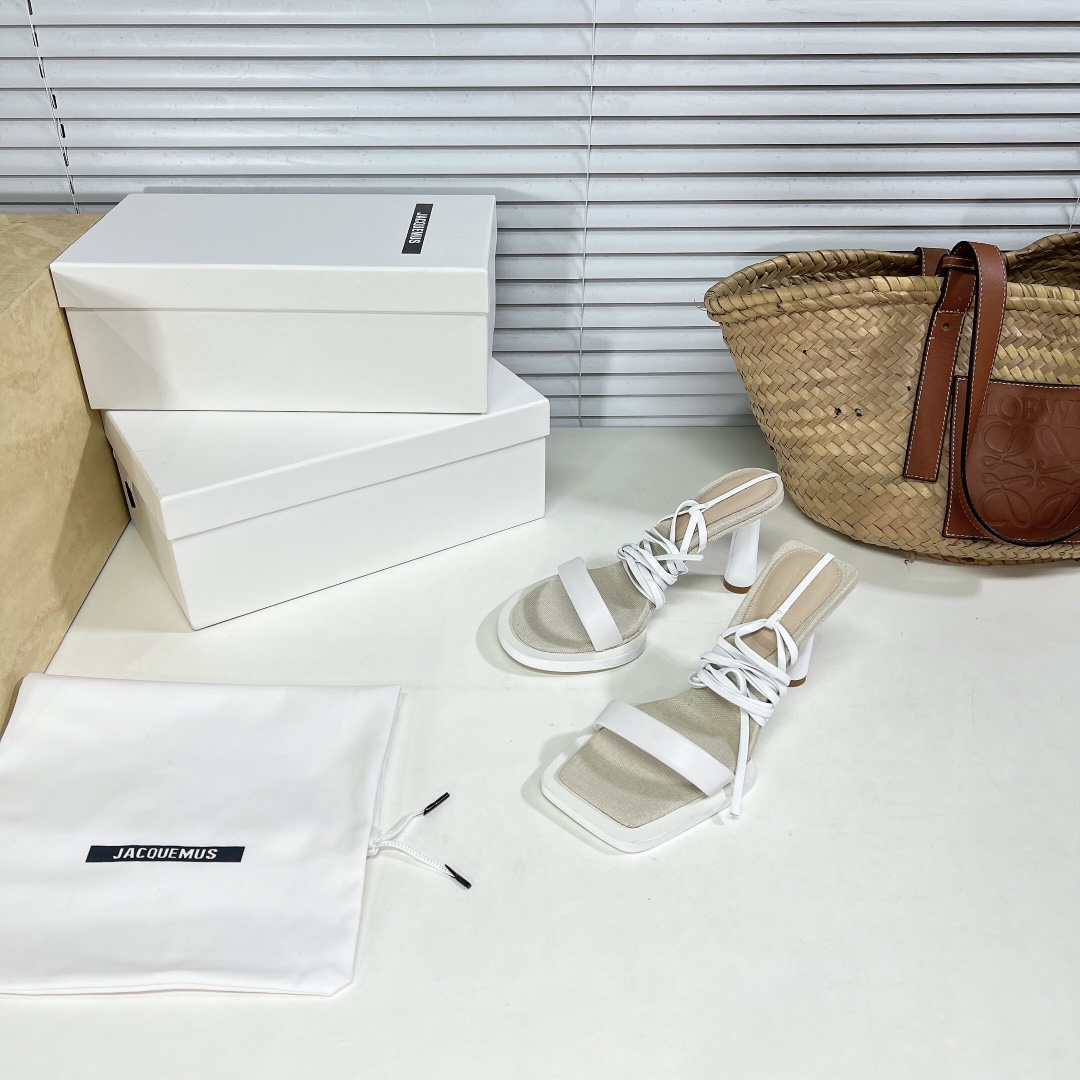 Jacquemus Whirt Sandal   85mm - DesignerGu