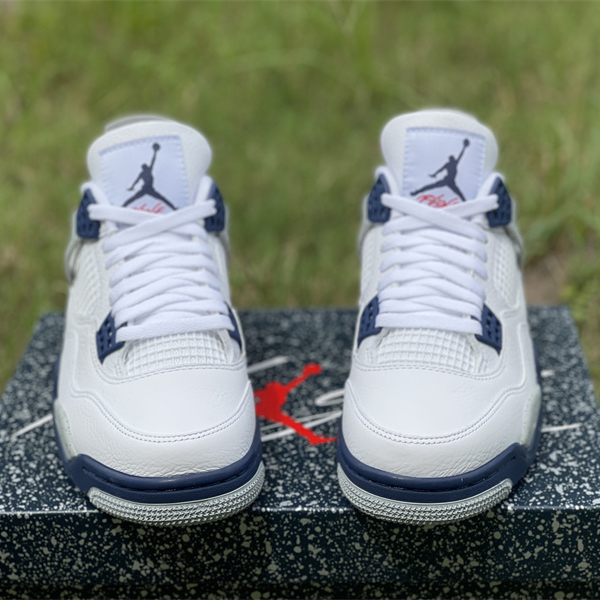 Air Jordan 4“Midnight Navy” Sneakers     DH6927-140 - DesignerGu