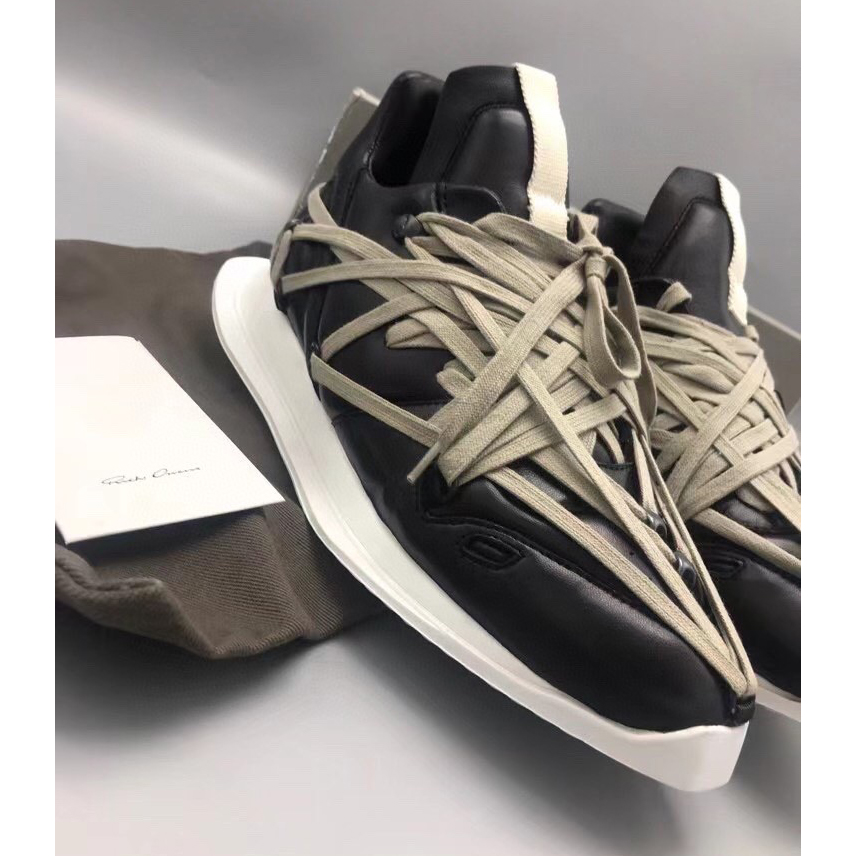 Rick Owens Mega Lace Runner Sneakers - DesignerGu