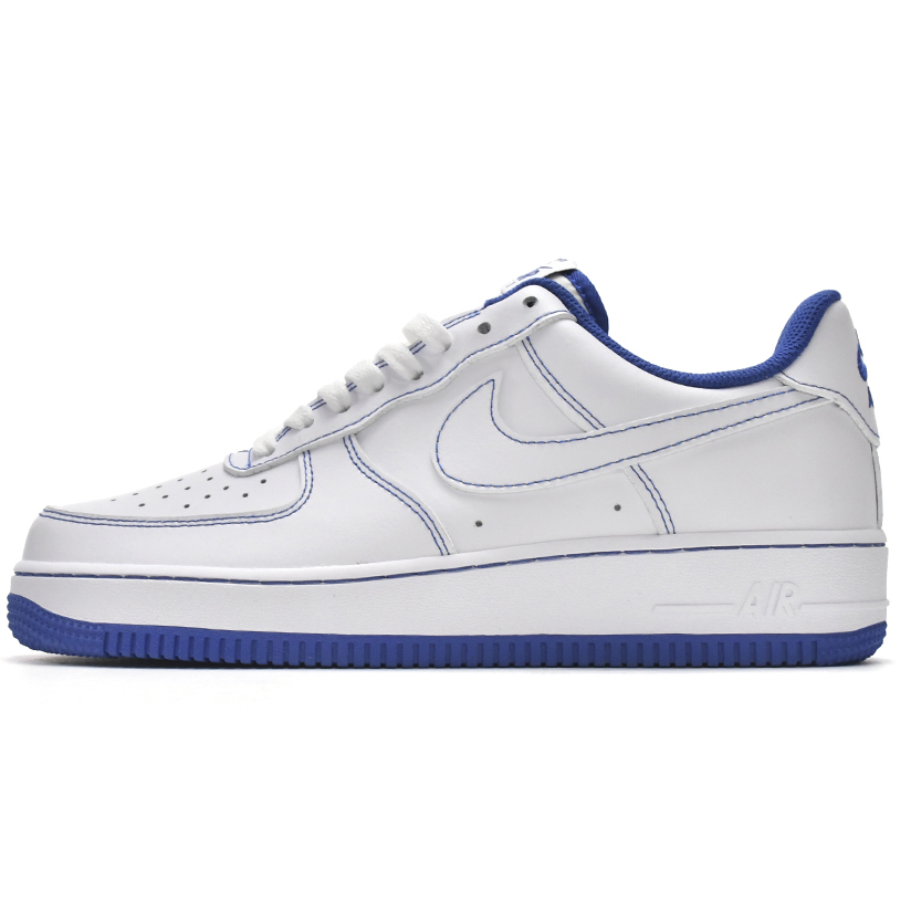 Nike Air Force 1 Low Contrast Stitch Blue Sneaker   CV1724-101 - DesignerGu