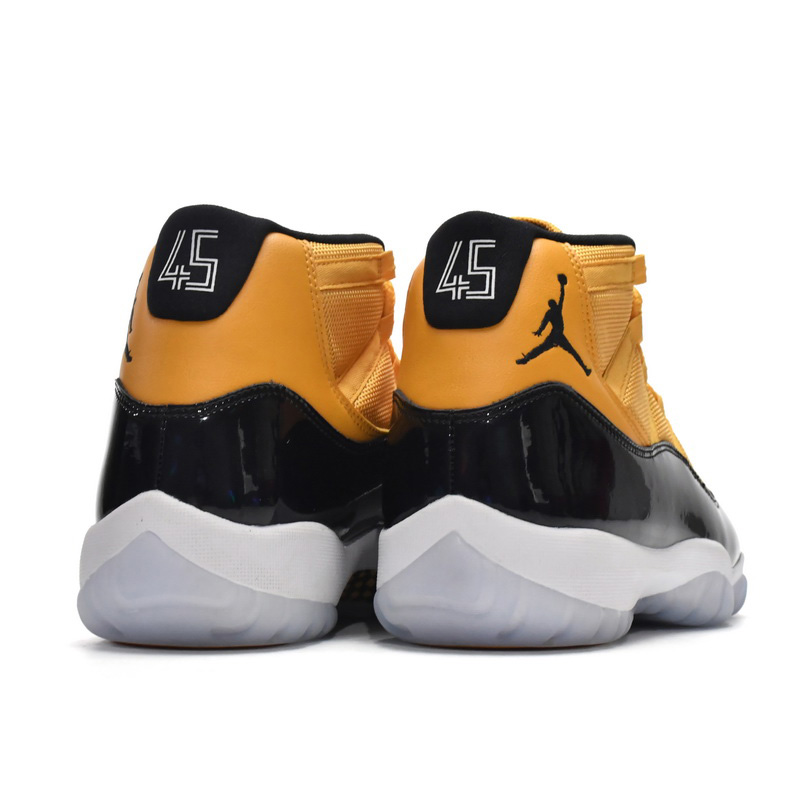  Air Jordan 11 Retro Black Yellow Sneaker    CT8012-118 - DesignerGu