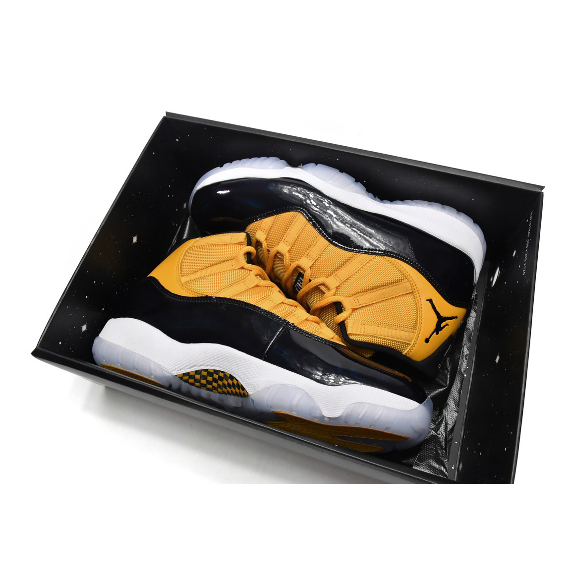  Air Jordan 11 Retro Black Yellow Sneaker    CT8012-118 - DesignerGu