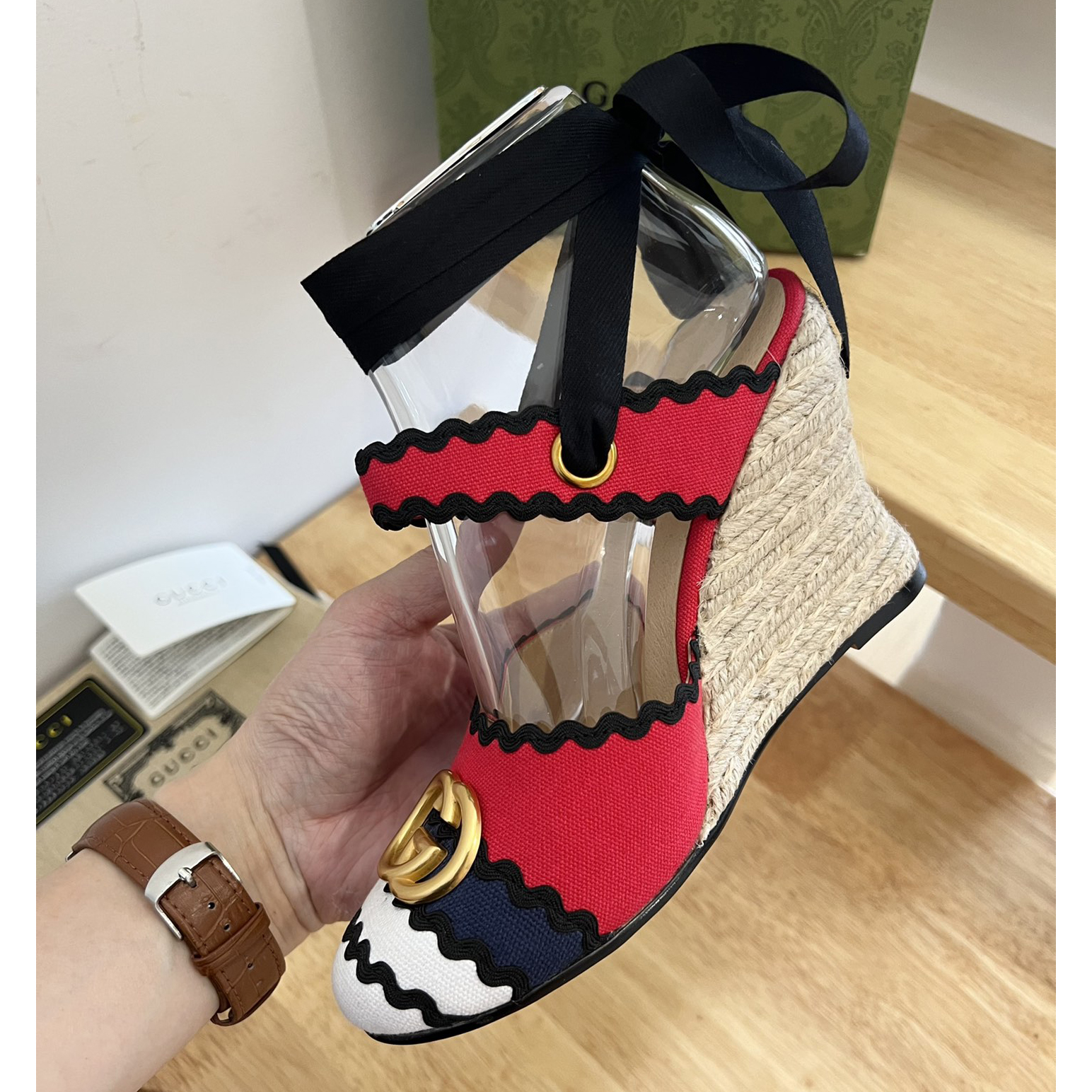 Gucci Women's Platform Espadrilles - DesignerGu