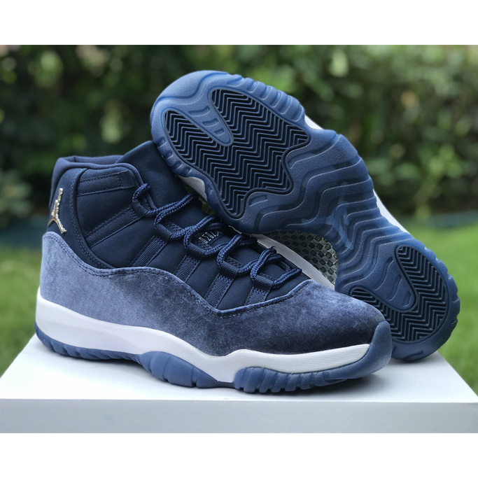 Air Jordan 11 Velvet WMNS “Midnight Navy” Sneaker      AR0715-441  - DesignerGu