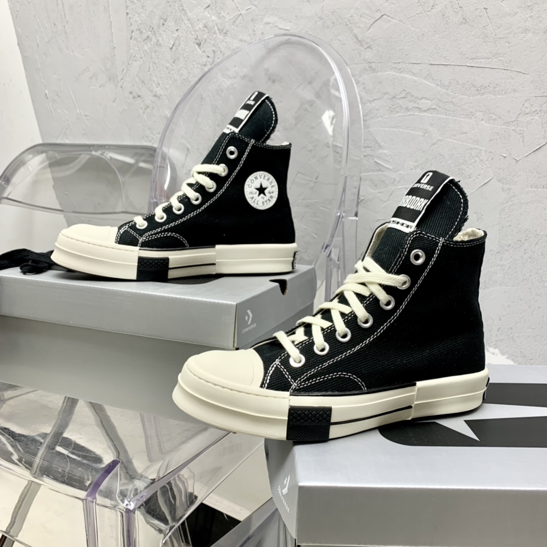 Rick Owensx Converse x  Drkshdw Drkstar Hi Sneakers - DesignerGu