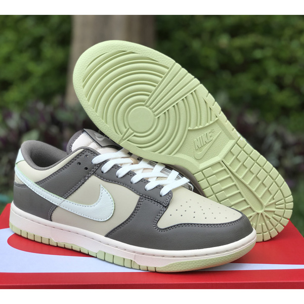 Nike SB Dunk Low"Sail Olive Grey" Sneaker     FB4960-210 - DesignerGu