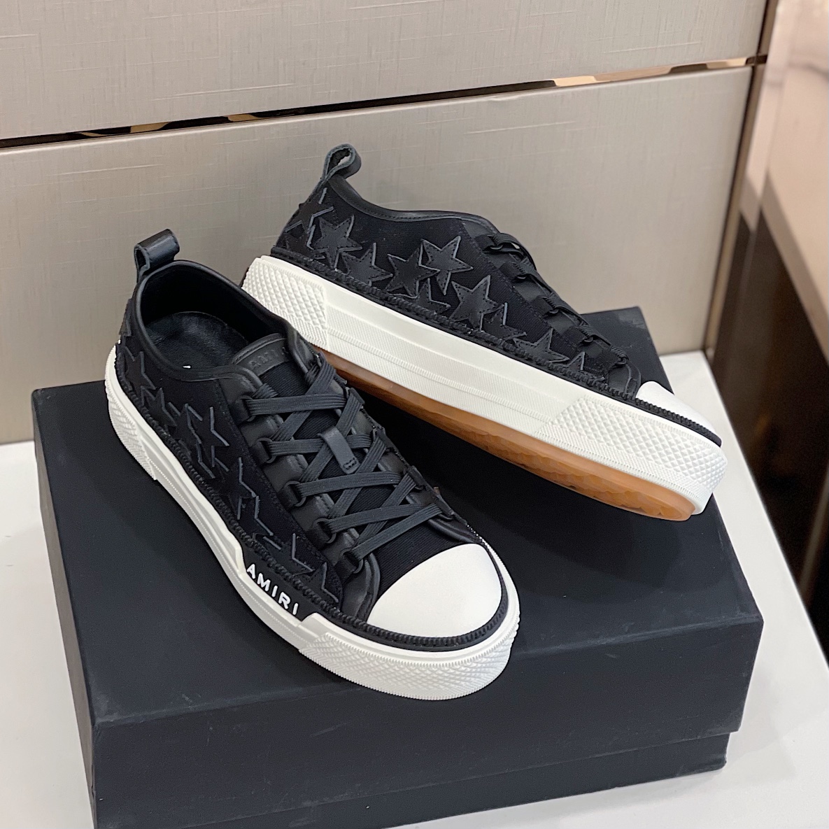 Amiri Stars Court Low Top Sneaker - DesignerGu