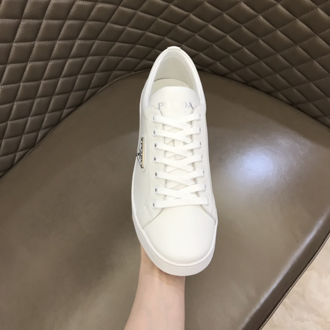 Prada Brushed Leather Sneakers(upon uk size) - DesignerGu