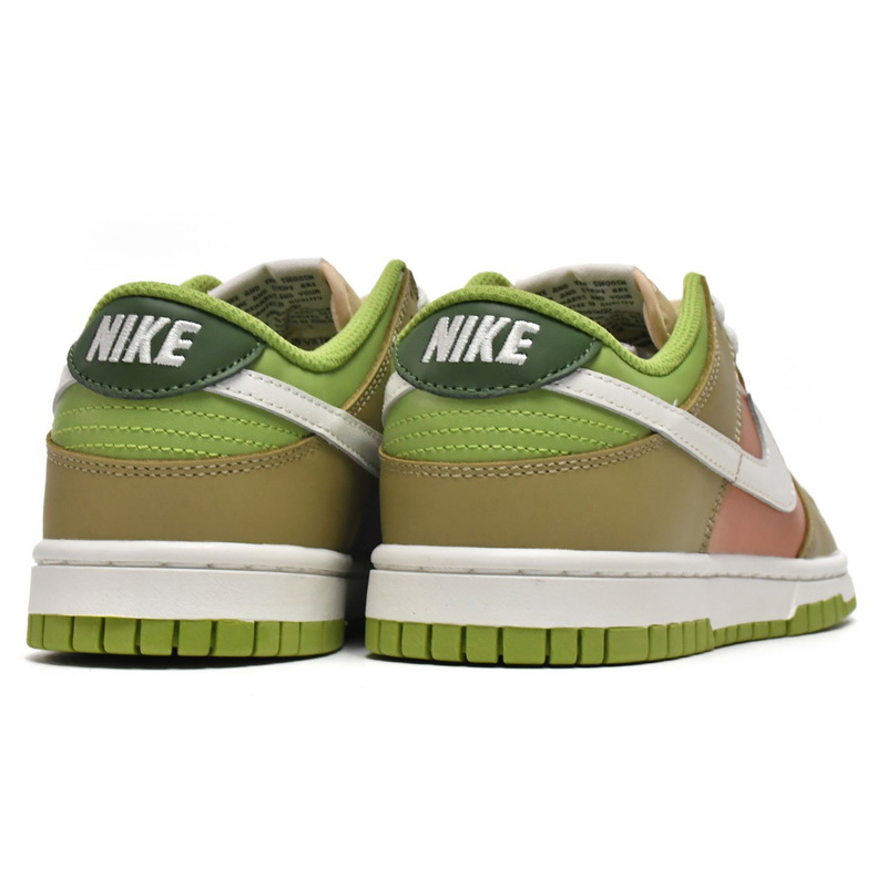  Nike Dunk Low Brown Veail Sail Vivid Green Sneaker    DV9108-711 - DesignerGu