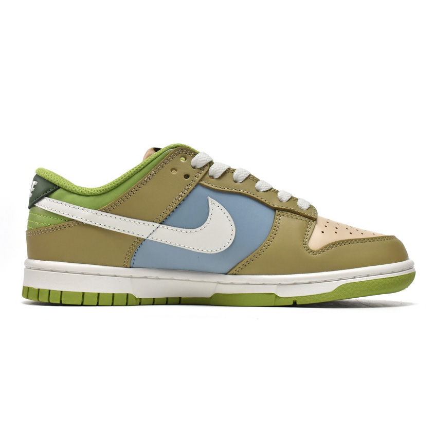  Nike Dunk Low Brown Veail Sail Vivid Green Sneaker    DV9108-711 - DesignerGu